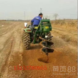 【大型车载式种植挖坑机挖坑设备成套批发电线杆钻孔挖坑机】-